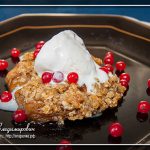 Десерт из яблок и овсяных хлопьев