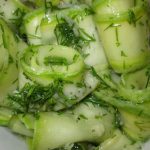 Кабачки маринованные с укропом и чесноком